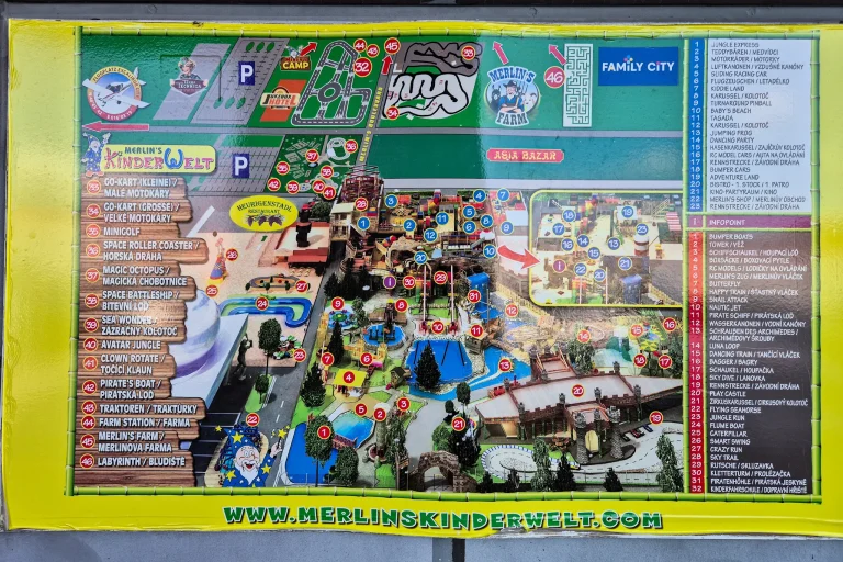 Übersichtsplan Merlin's Kinderwelt
