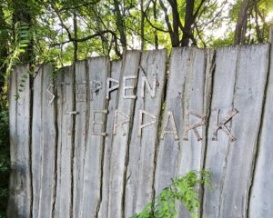 Schild Steppentierpark Pamhagen