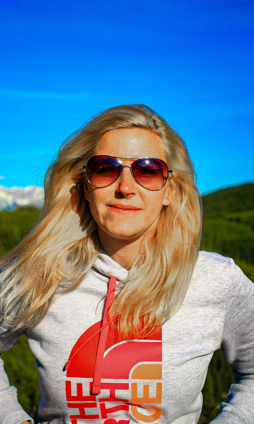 Berglandschaft und Reisemoment