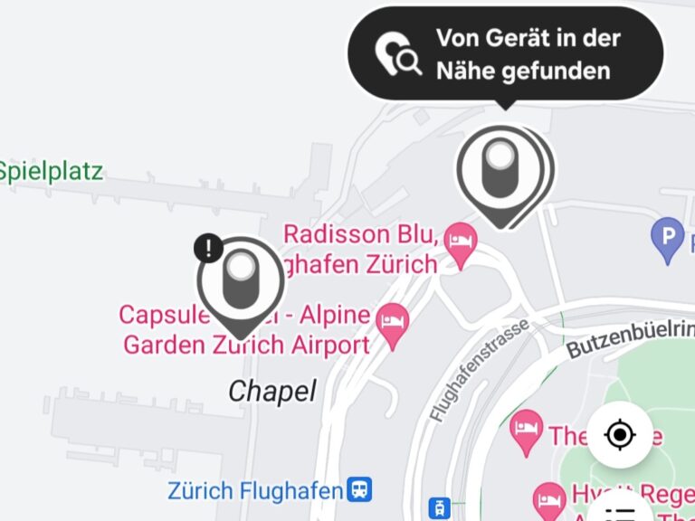Ortung der Tracker