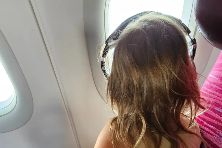 Vollmacht für Reisen mit Kindern, Mini im Flugzeug