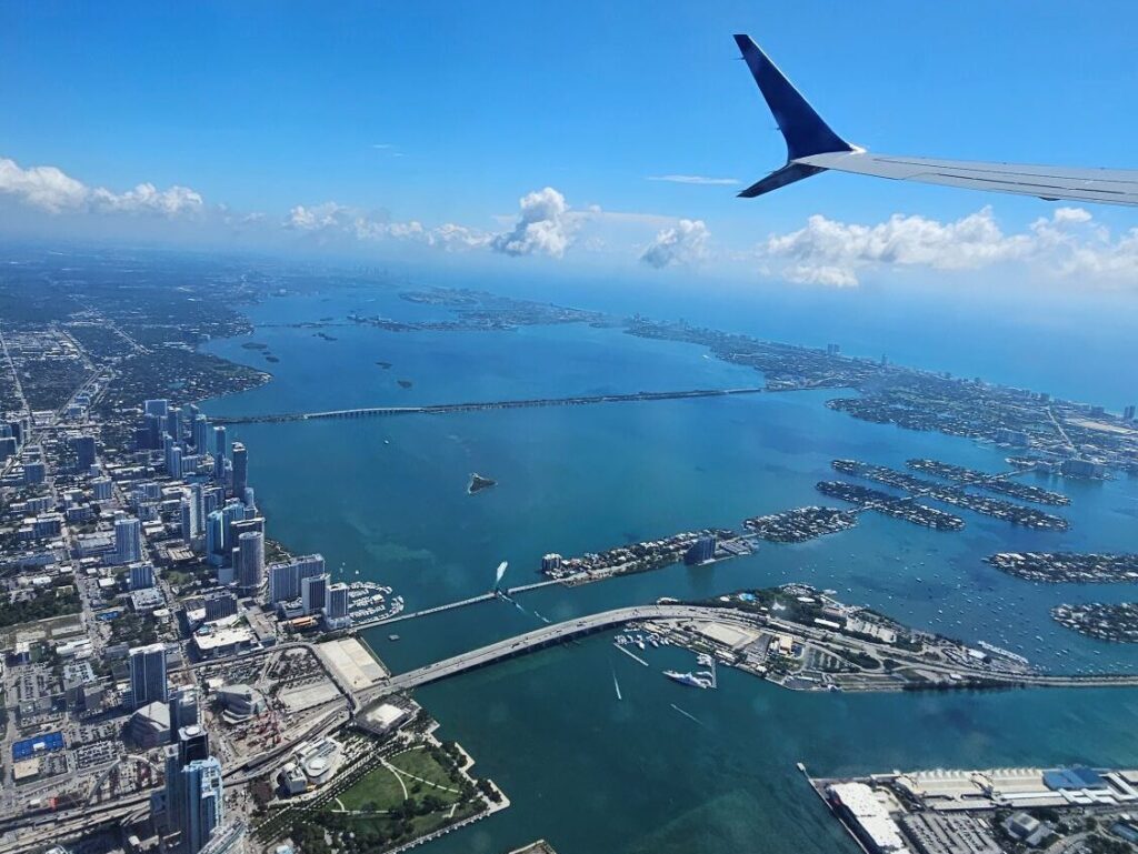 Blick auf Miami, Flüge buchen, Individualreise mit Kind