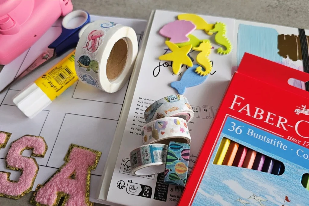Reisetagebuch für Kinder - Materialien