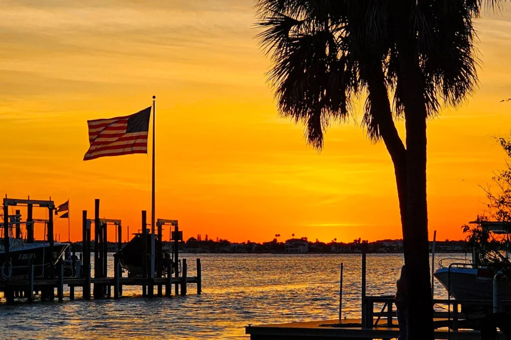 Sonnenuntergang in Florida, Florida Rundreise mit Kind