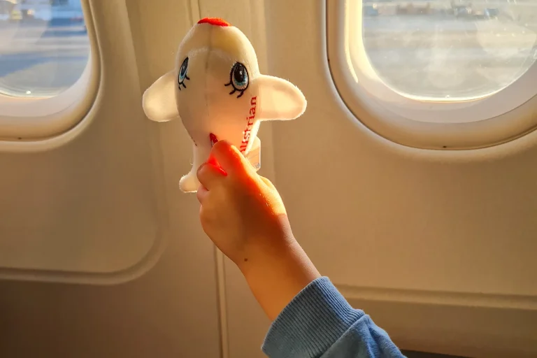 Mini im Flugzeug, Austrian Plüschflieger